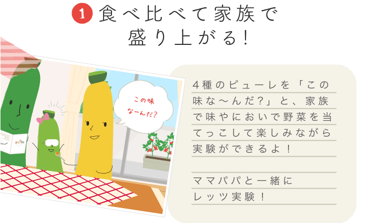 食べ比べて家族で盛り上がる!